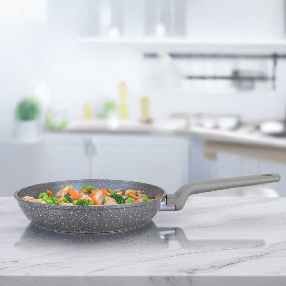Zoya Frying Pan Grey Marbled 28cm