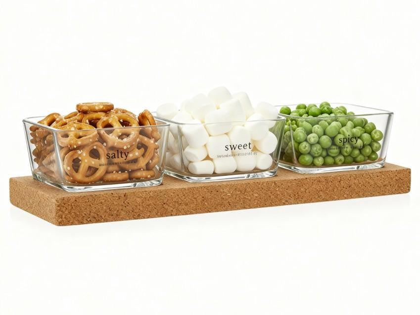 Glass Snack Bowl Set