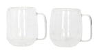 Double Walled Glass Mug With Handle 250ml