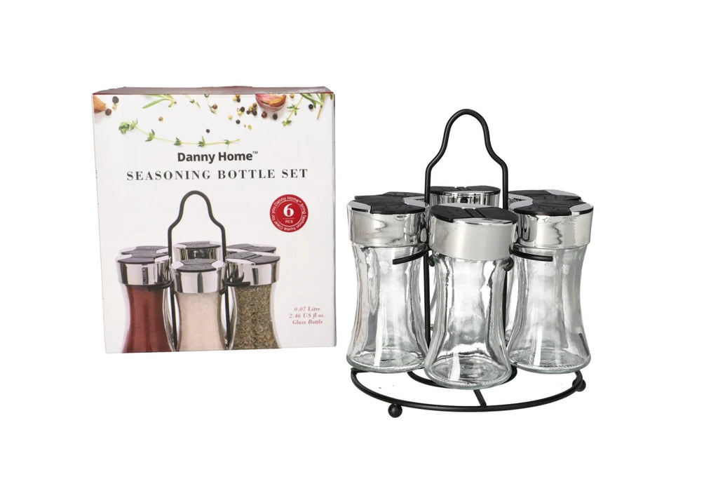 Seasoning Bottle Set With Stand 7 pcs