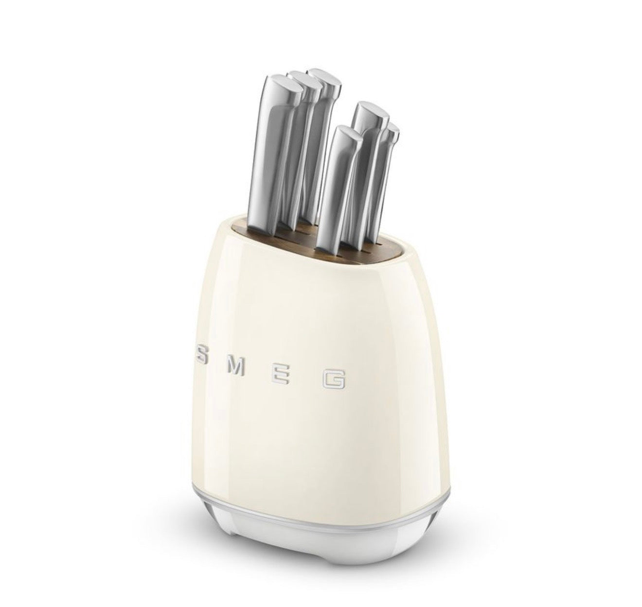“Smeg” Knife Set Cream