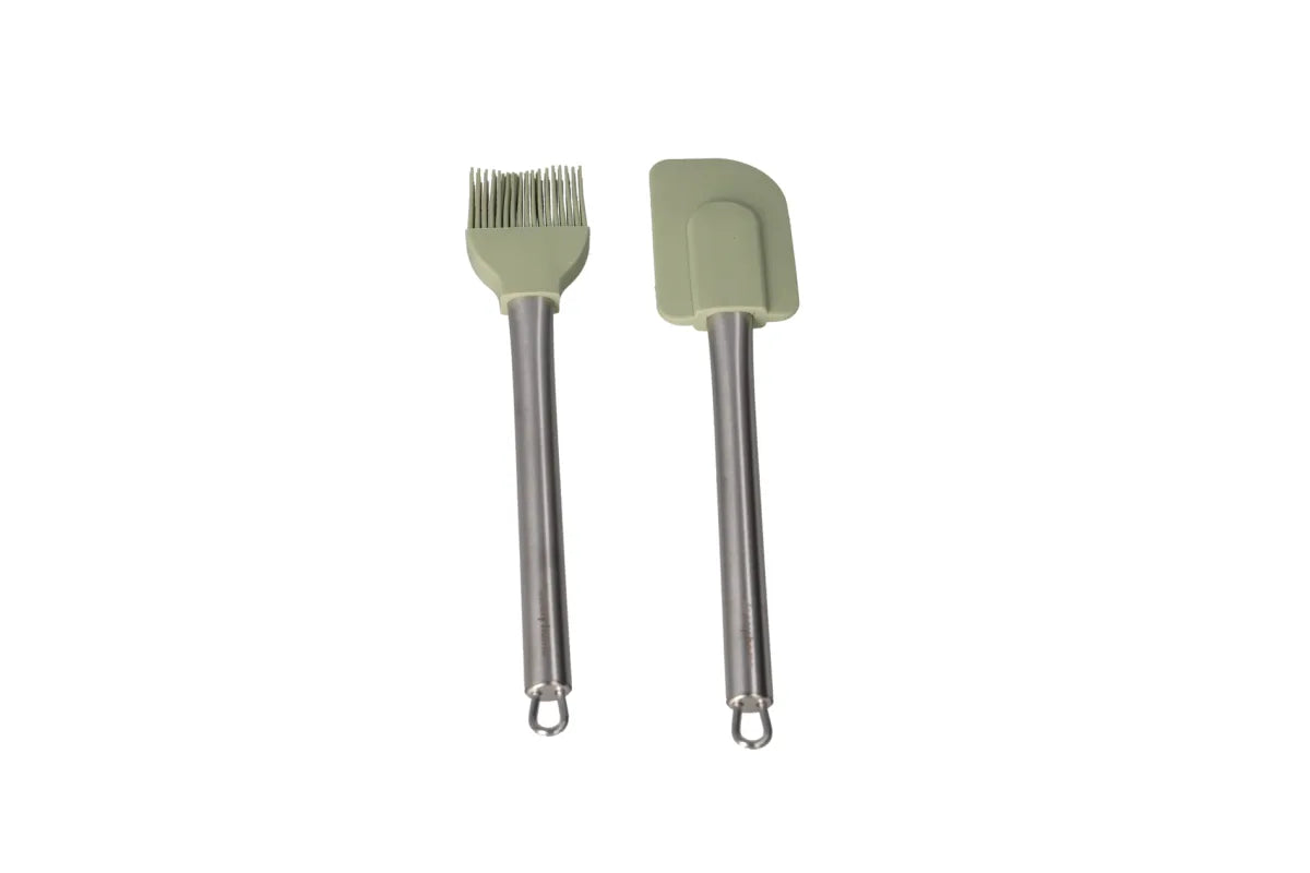 Silicone Spatula & Basting Brush 2pcs