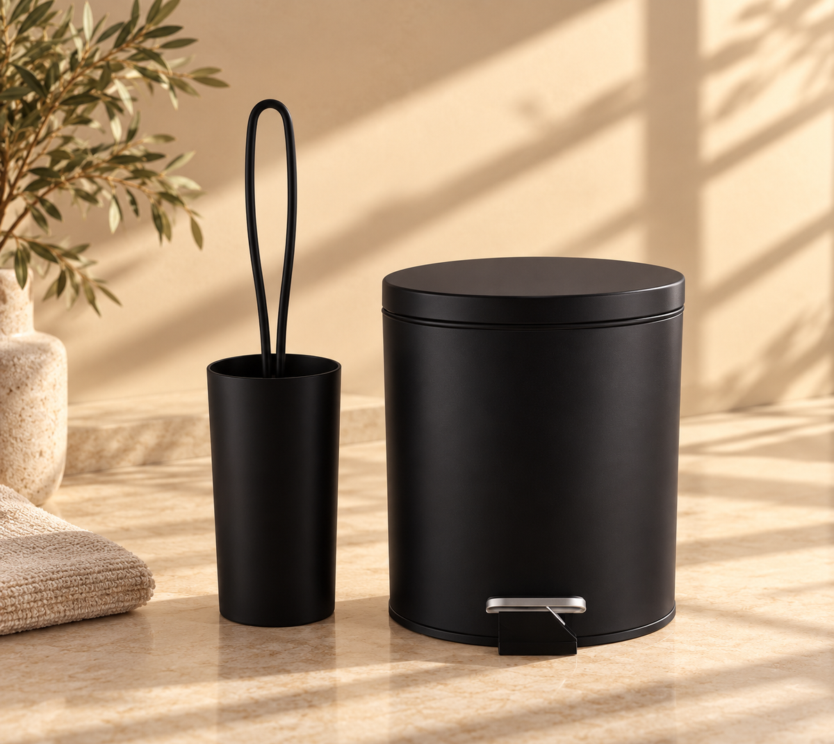Dustbin With Toilet Brush 5 L