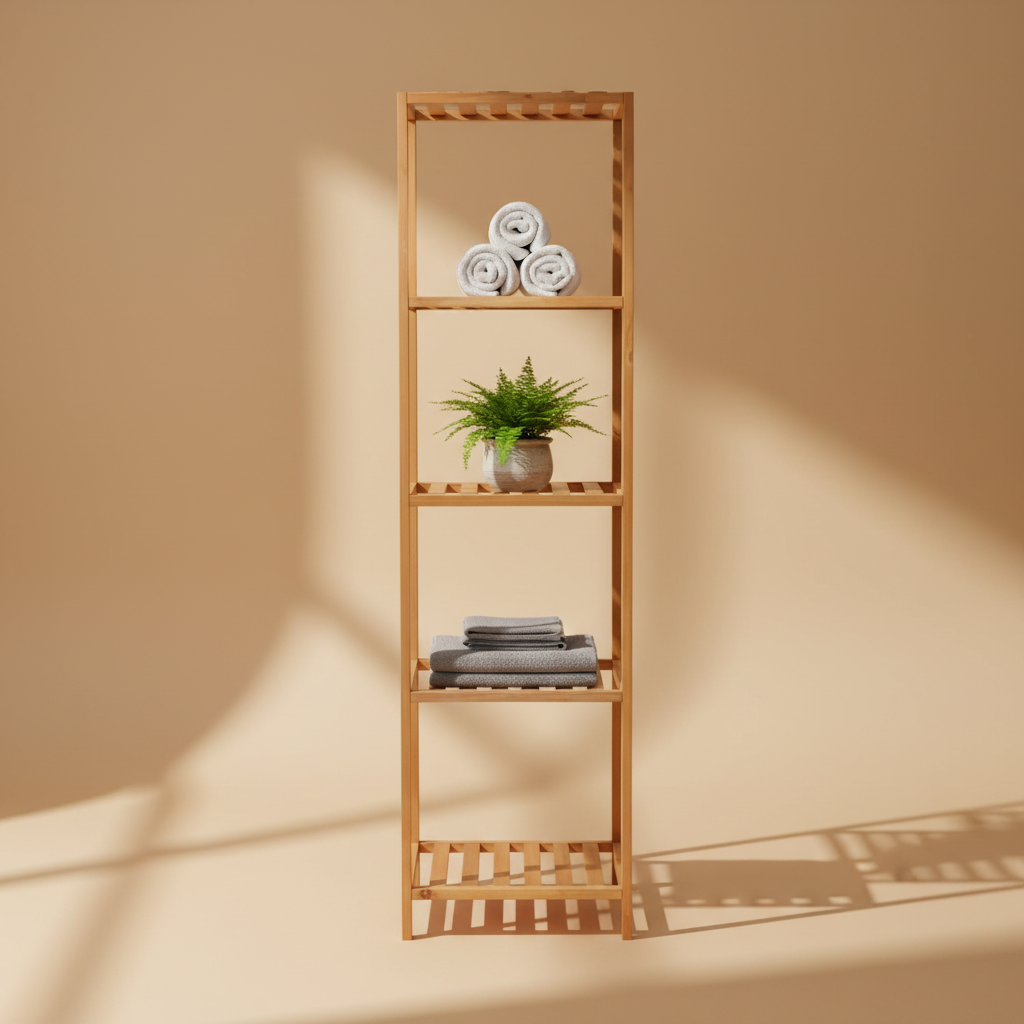 5 Tier Wooden Storage Rack