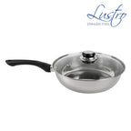 “Lustro” Frying Pan with Lid Black 24cm
