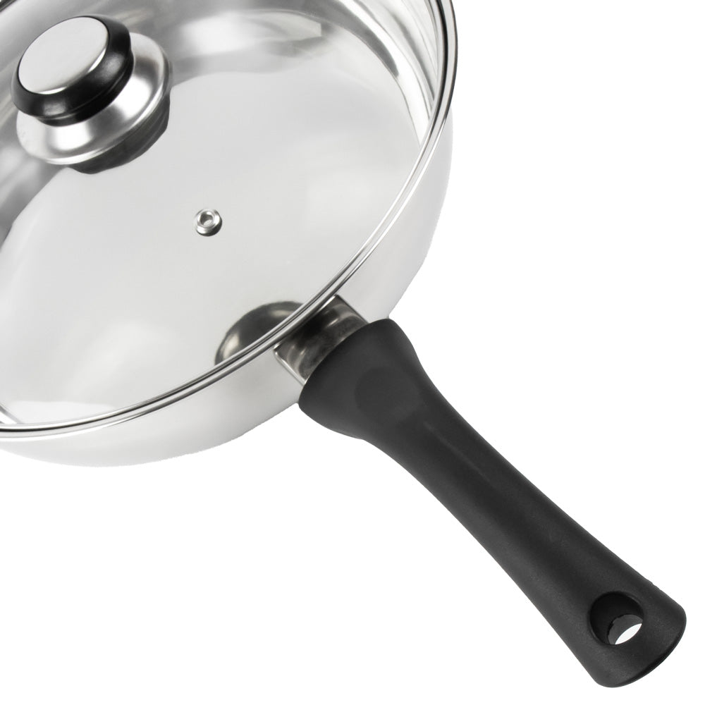 “Lustro” Frying Pan with Lid Black 24cm