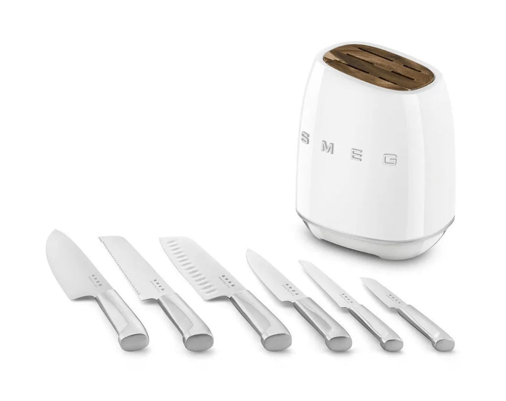 “Smeg” Knife Set White