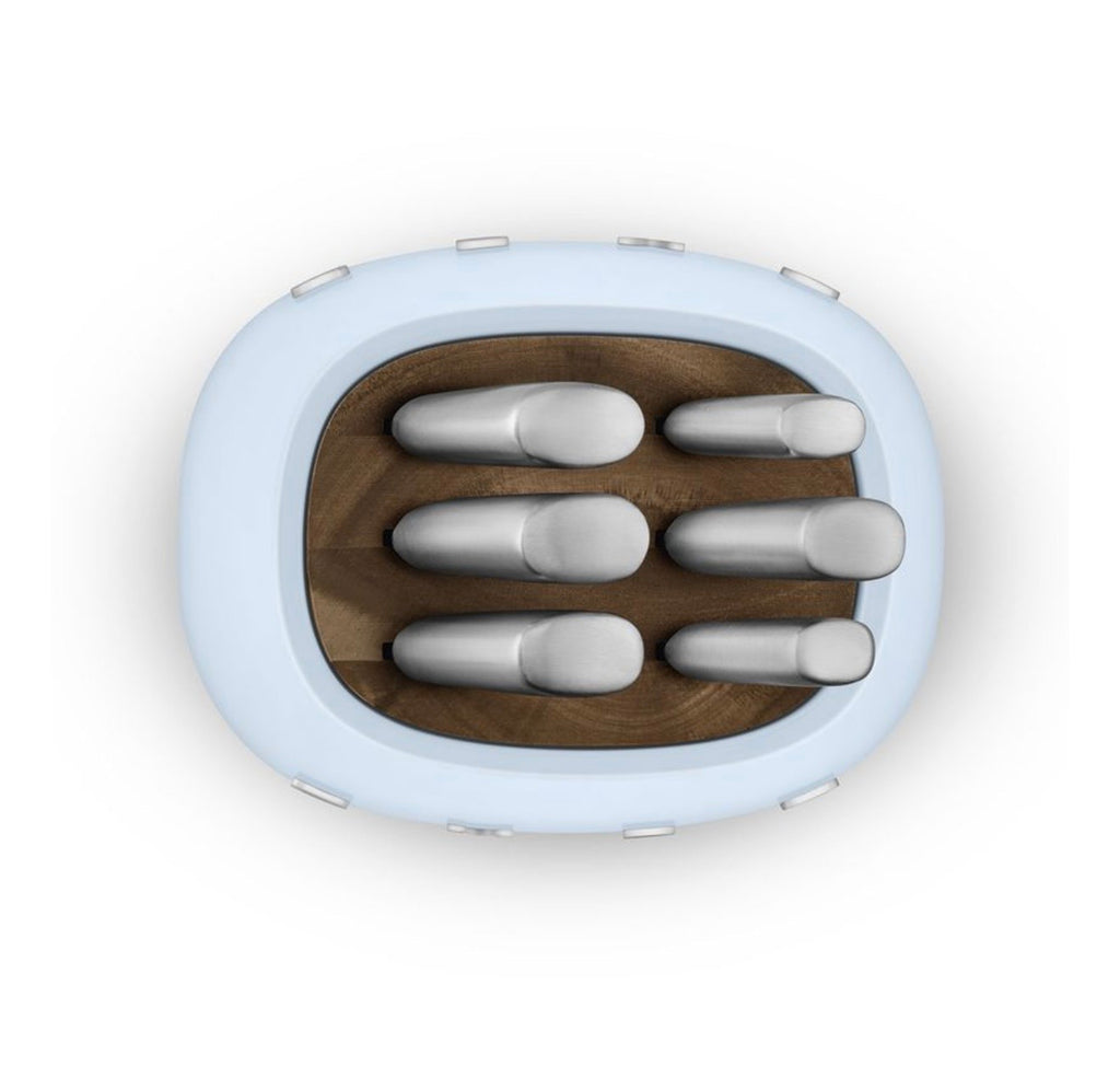 “Smeg” Knife Set Blue