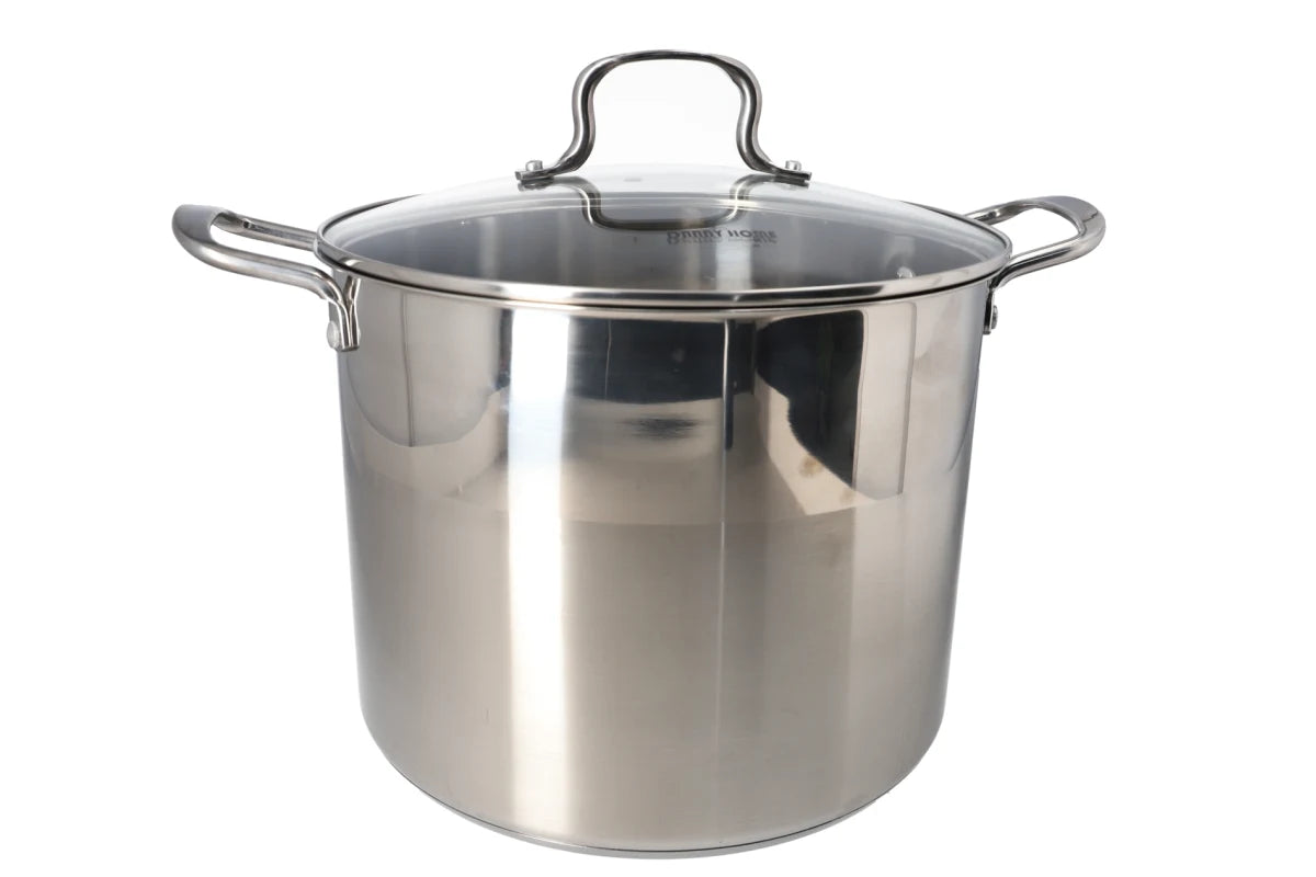 Stainless Steel Stockpot With Glass Lid 28cm