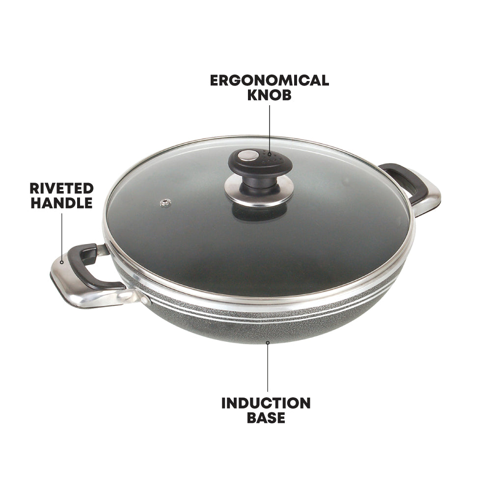 “SQprofessional” Una Non-Sti ck Wok with Two Handles 32cm