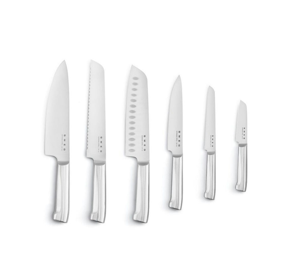 “Smeg” Knife Set Blue