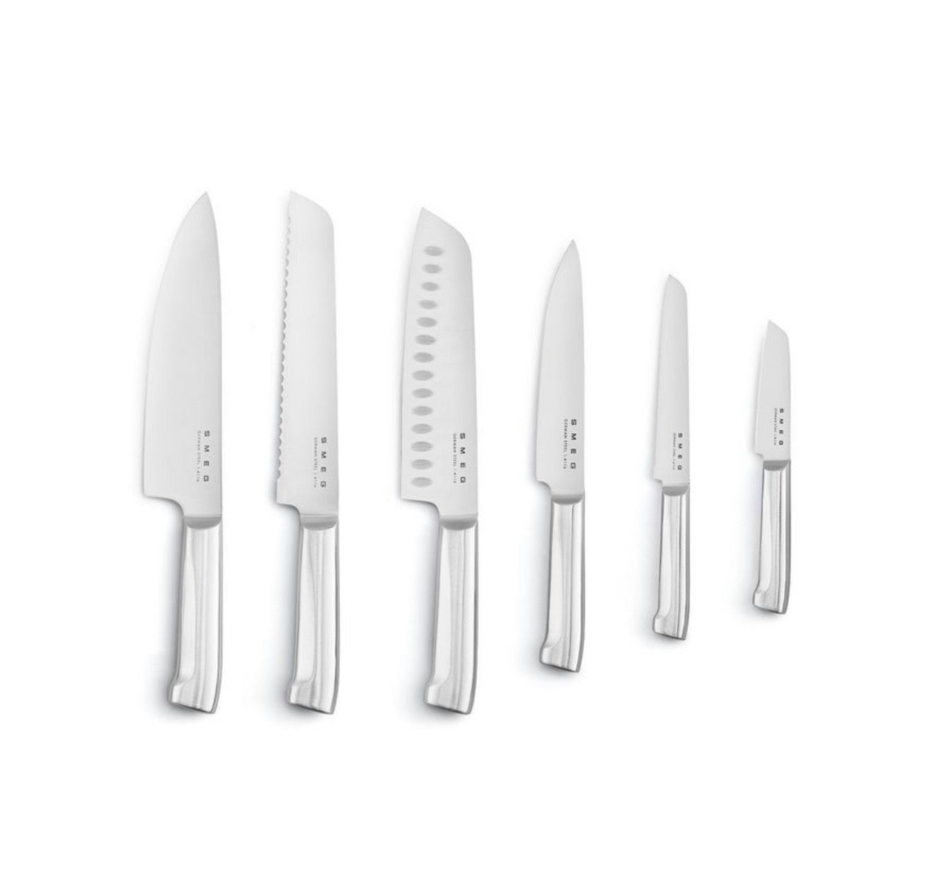 “Smeg” Knife Set Blue