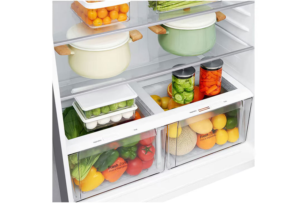 “LG” Large Top Mount Fridge with Smart Inverter Compressor