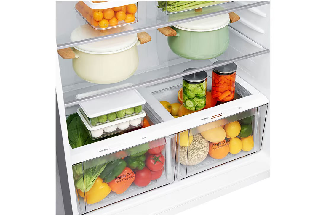 “LG” Large Top Mount Fridge with Smart Inverter Compressor