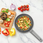 “Zoya” Frying Pan Grey Marbled 24cm