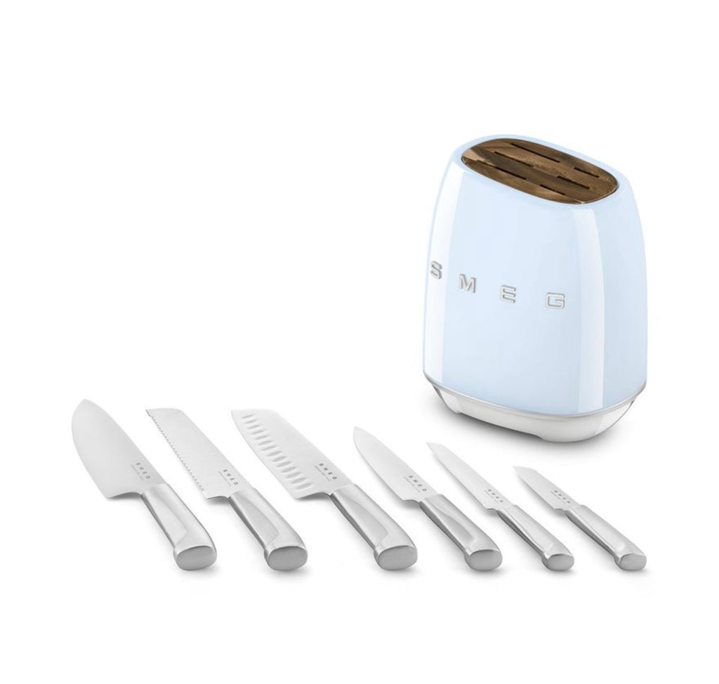 “Smeg” Knife Set Blue