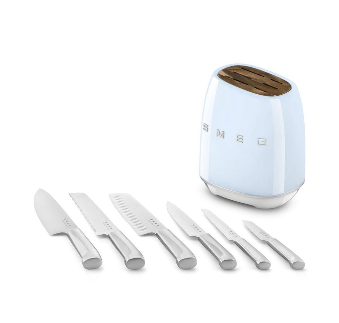“Smeg” Knife Set Blue