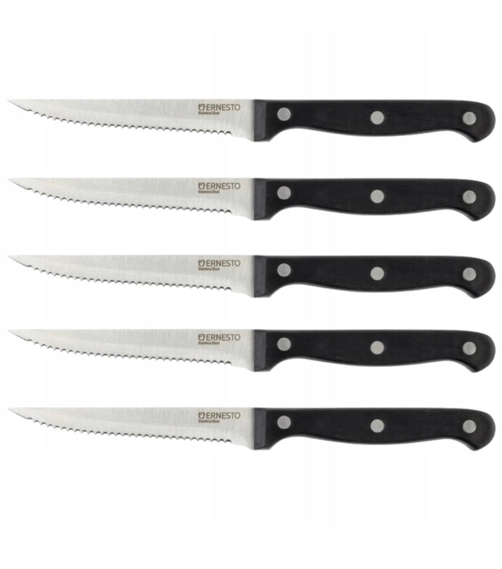 “Ernesto” Set Of 6 Steak Knives For Grilling