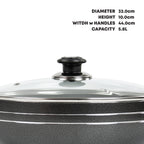 “SQprofessional” Una Non-Sti ck Wok with Two Handles 32cm