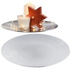 “Livarno” Silver round decorative tray