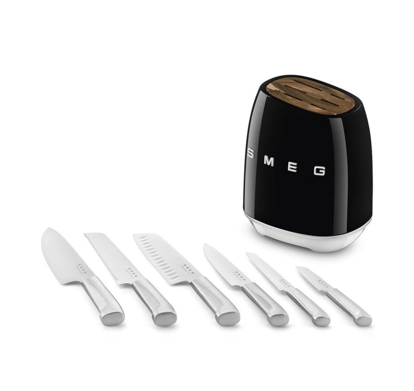 “Smeg” Knife Set Black