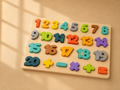 Wooden Number Puzzle Toy