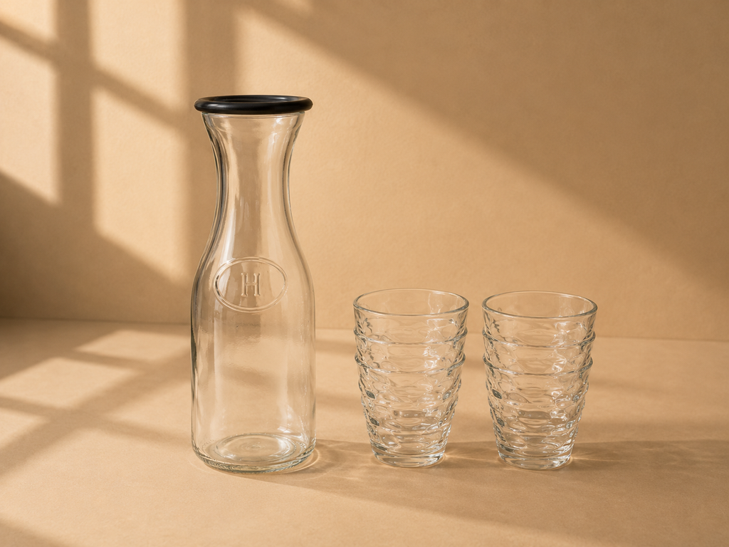 Glass Juice Jar Set 1L 7pc