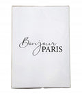 Large poster with the inscription "bonjour PARIS"