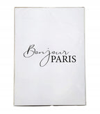 Large poster with The Inscription "Bonjour PARIS"