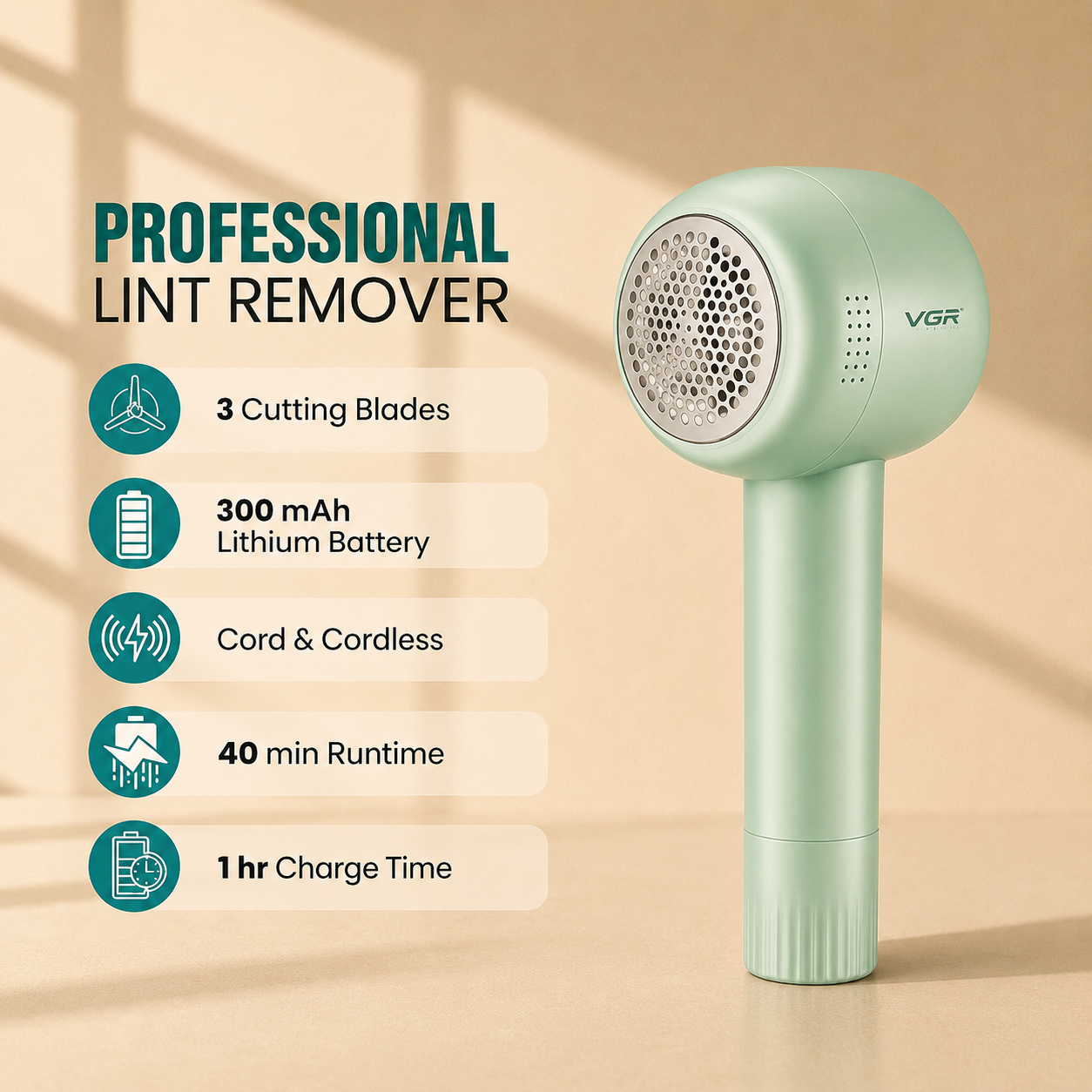 VGR V-813 Professional Lint Remover