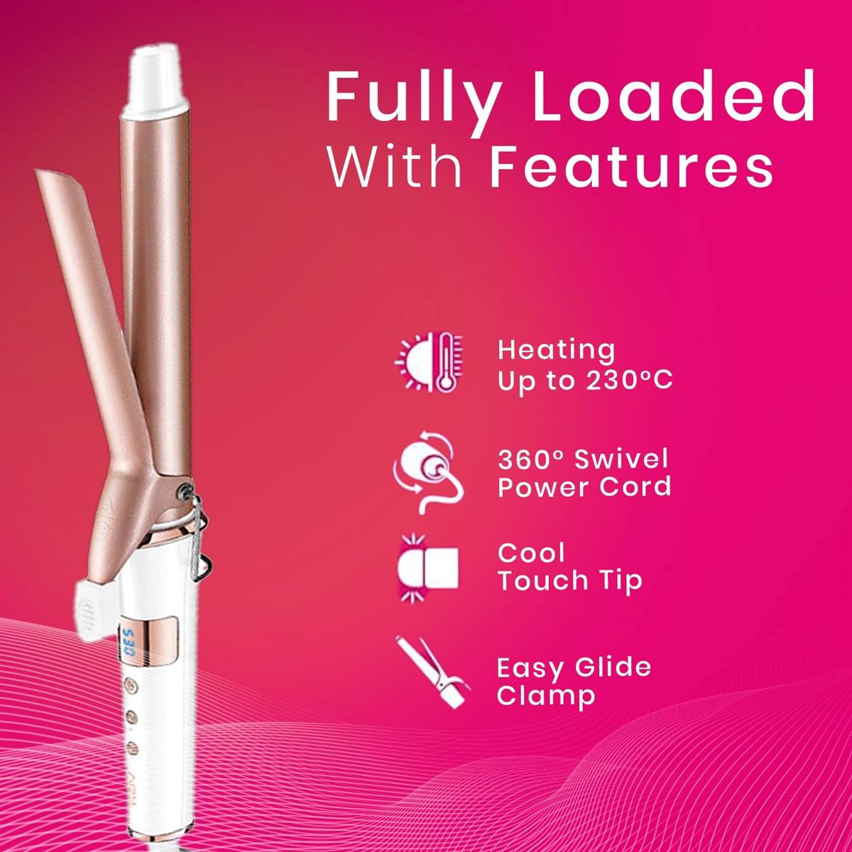 VGR V-578 Professional Electric Hair Curling Wand