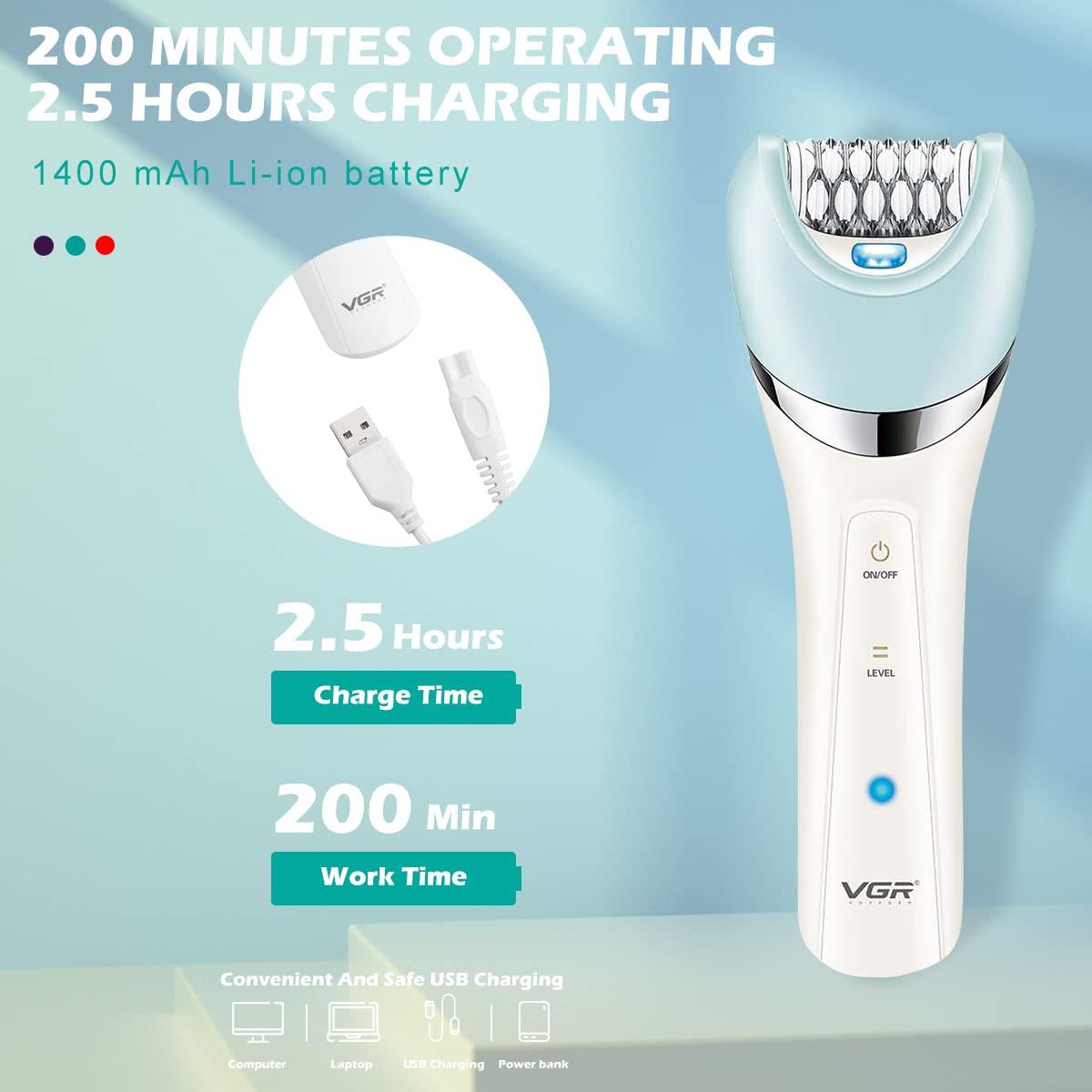 VGR V-703 Professional 5-in-1 Women Grooming Kit Shaver and Facial Massager & Body Massager