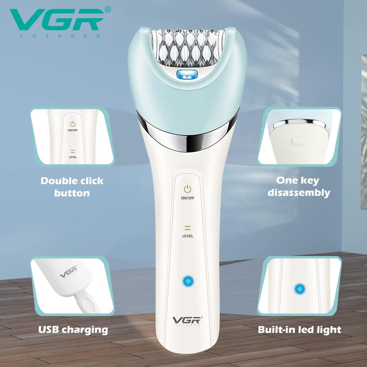 VGR V-703 Professional 5-in-1 Women Grooming Kit Shaver and Facial Massager & Body Massager