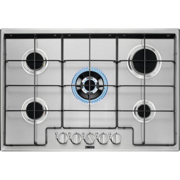 “ZANUSSI” Built-In Gas Hob Stainless Steel 75 cm
