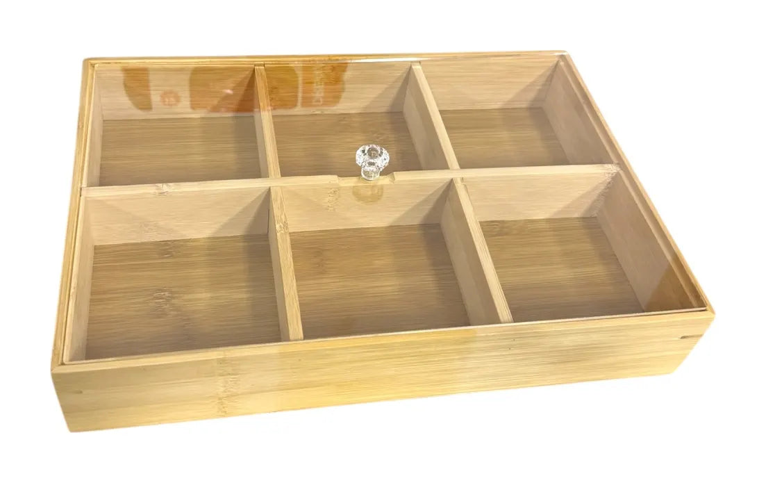 6 Division Bamboo Platter