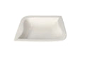 White Leaf Design Deep Plate