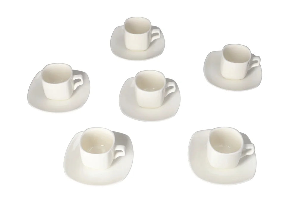Espresso Cups & Saucers 12pcs 80ml