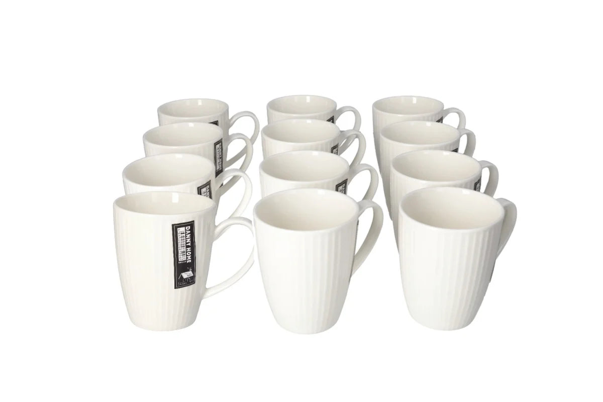 White Ceramic Tea Mug 12cm