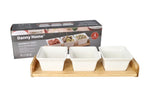 Bamboo Tray With Square Bowls