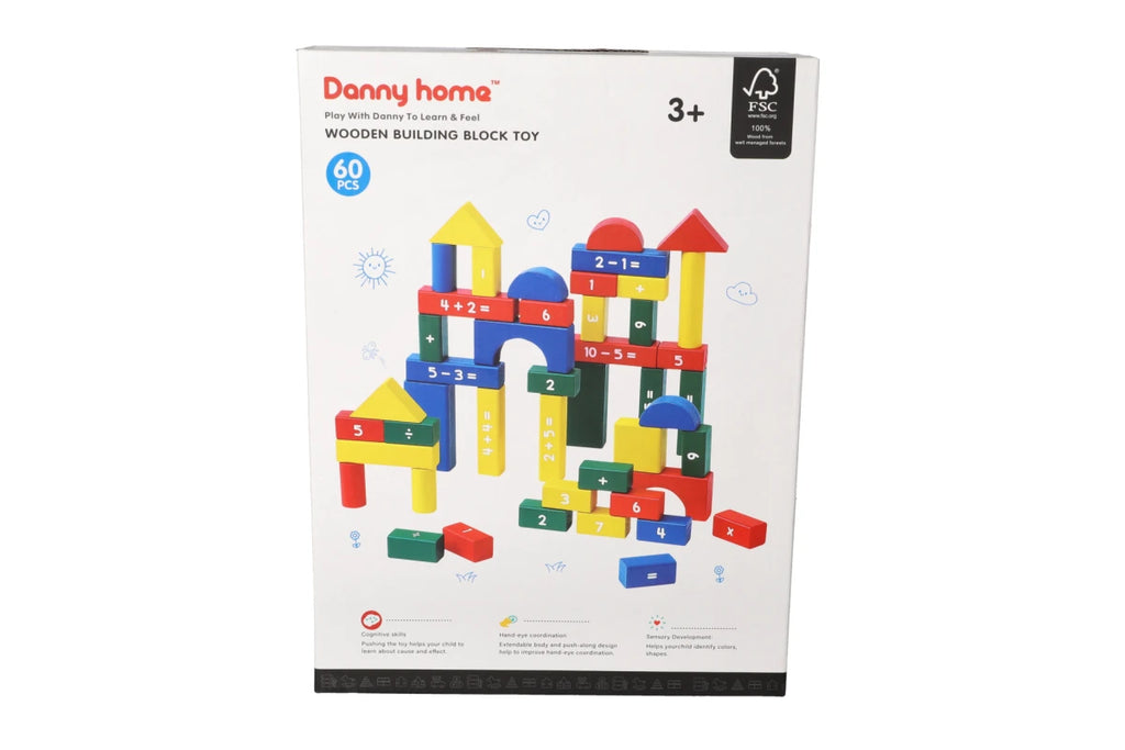 Wooden Building Blocks 60pcs