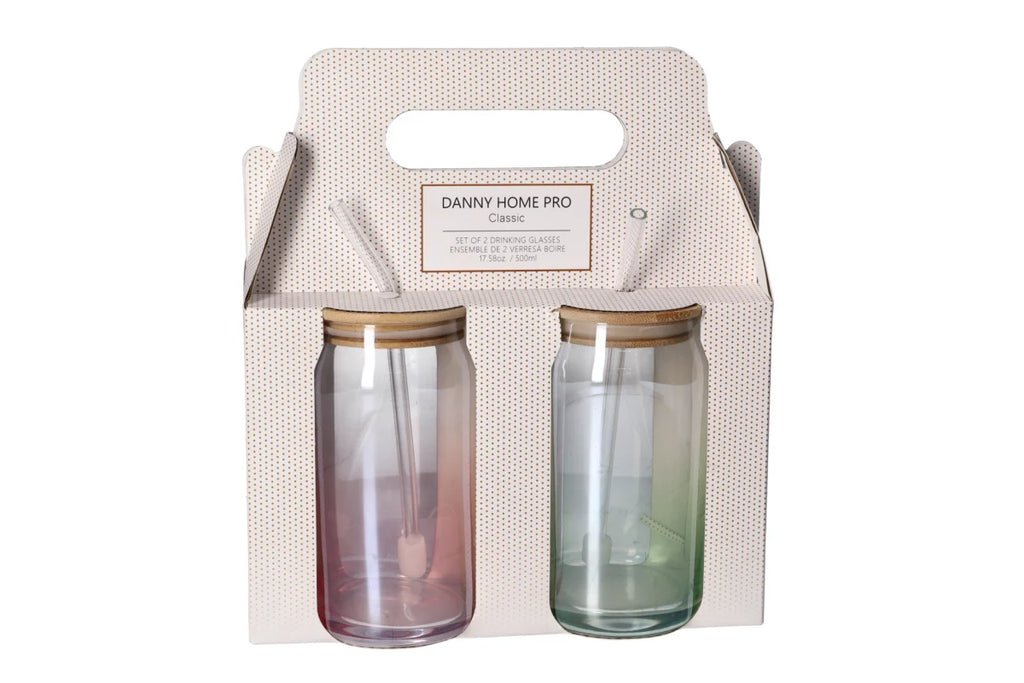 Cola Drinking Glass Cup 2pcs 500ml