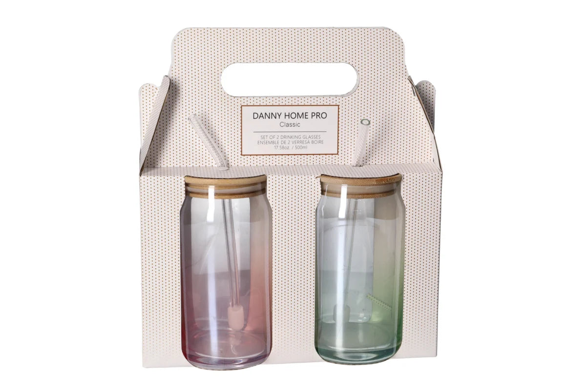 Cola Drinking Glass Cup 2pcs 500ml