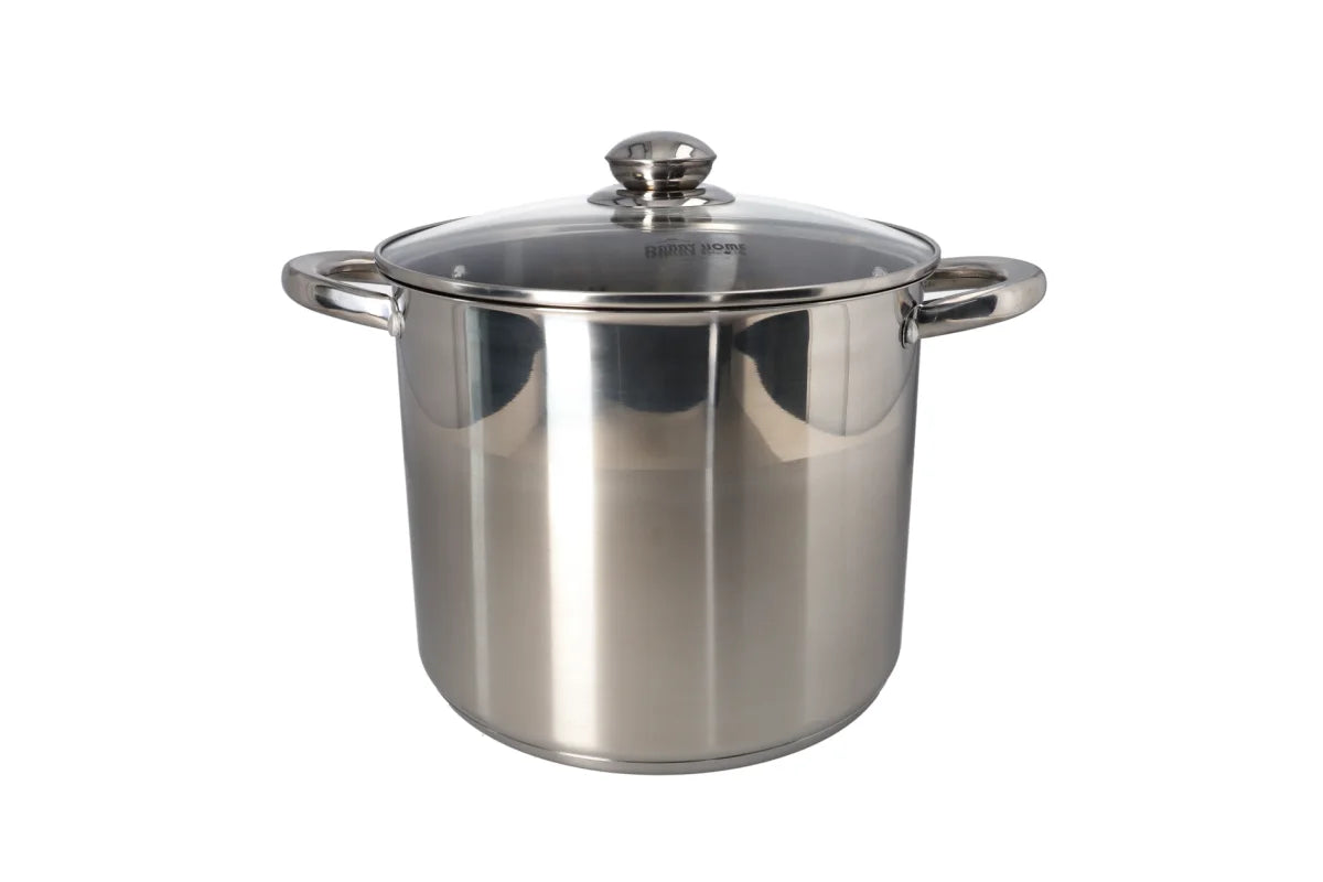 Stainless Steel Stockpot With Glass Lid 24cm