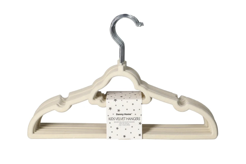 Camel Velvet Kids Hanger 10pcs