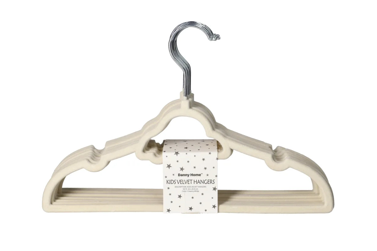 Camel Velvet Kids Hanger 10pcs