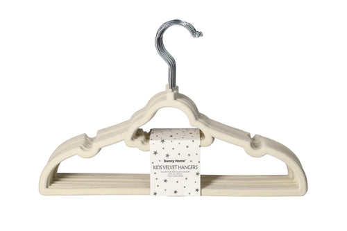 Camel Velvet Kids Hanger 10pcs