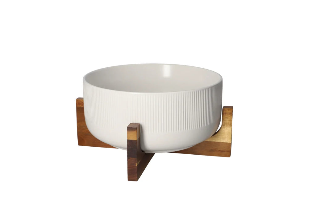Salad Bowl & Wooden Frame