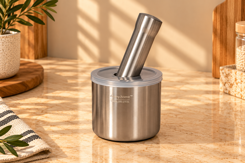 Mortar & Pestle Set with Lid