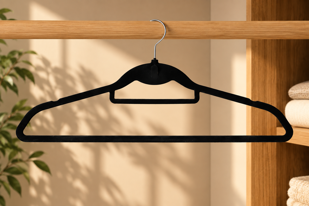 Black Velvet Clothes Hanger 10pcs