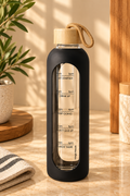 Borosilicate Glass Bottle With Silicone Cover 1L